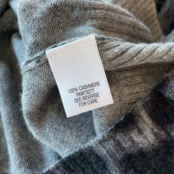 100% Cashmere Apt 9 Leopard Print Cardigan Sweater, Size M - Picture 8 of 9